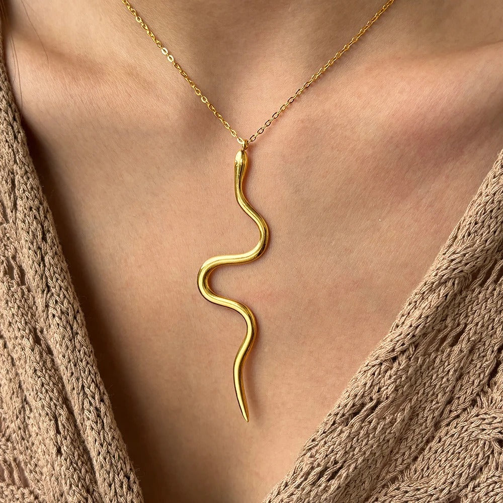 Stainless Steel Necklaces Fashion Pendant Chain Hip-Hop Trending Sweater Chain Necklace For Women Jewelry Gifts