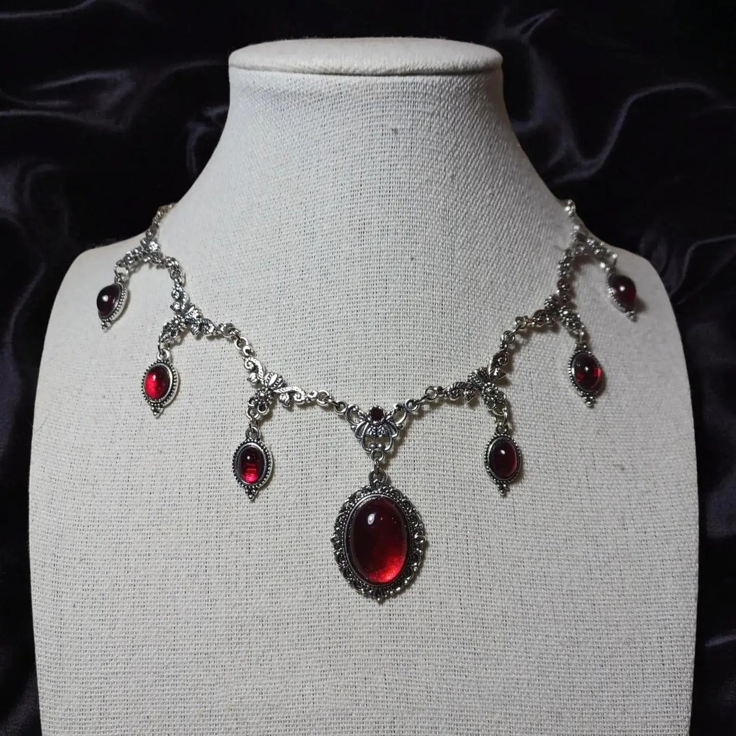 Vampire Choker, Gothic jewelry, Victoria, Retro, Butterfly, Blood Drop, Pagan, Witchcraft, Alternative, Necklace For Women