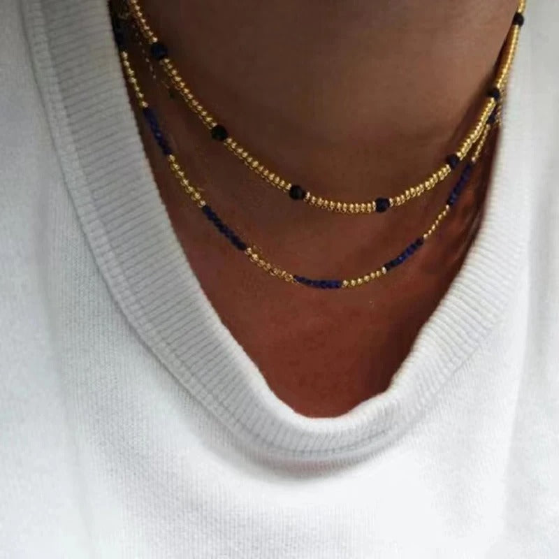 Handmade Gold Color Beads Chain Fashion Necklaces Pearl Pendant Beach Vacation Jewelry For Women Accessories
