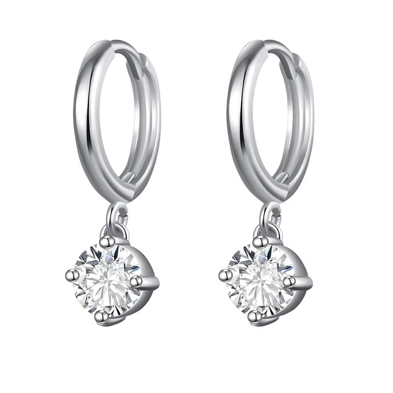 Silver Gold Filled Dangle Earrings For Women  Drop Earring Jewelry Circle Ear Ring