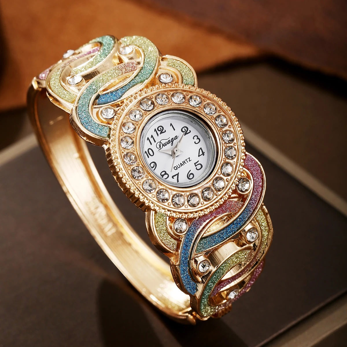 1pcs Exquisite Women's Watch Gorgeous Shining Fashion Style Women's Watch Gift for Mother, Wife, Girlfriend Birthday Gift