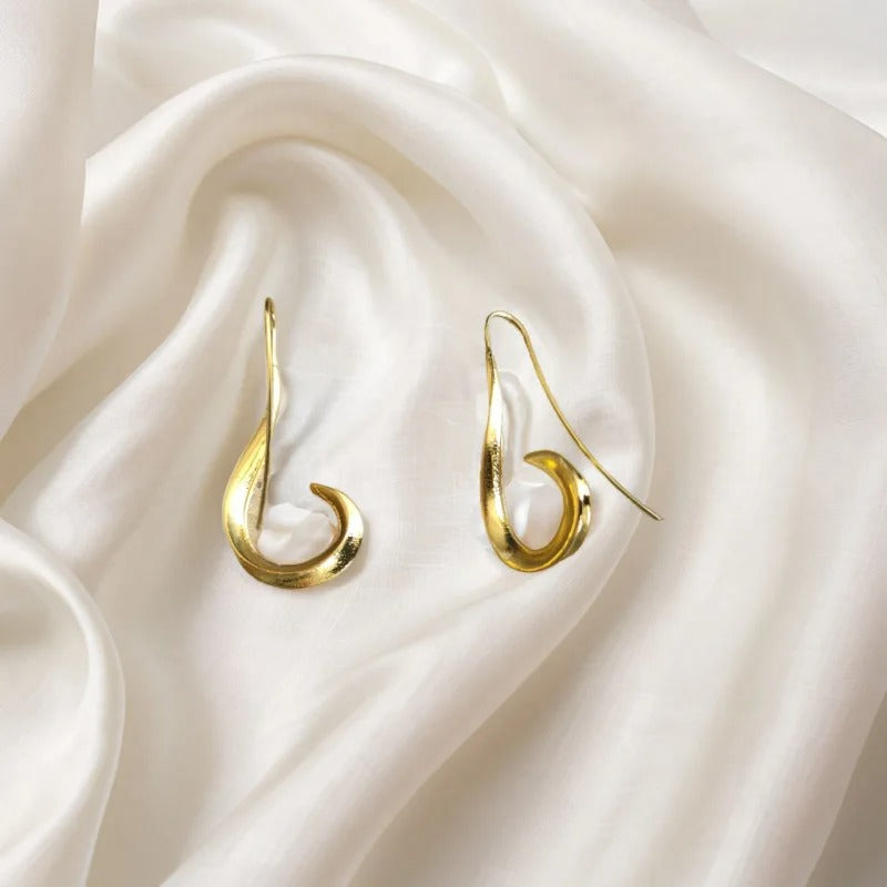 Fashion Gold Geometry Drop Earrings Women Trendy Hip Hop Jewelry