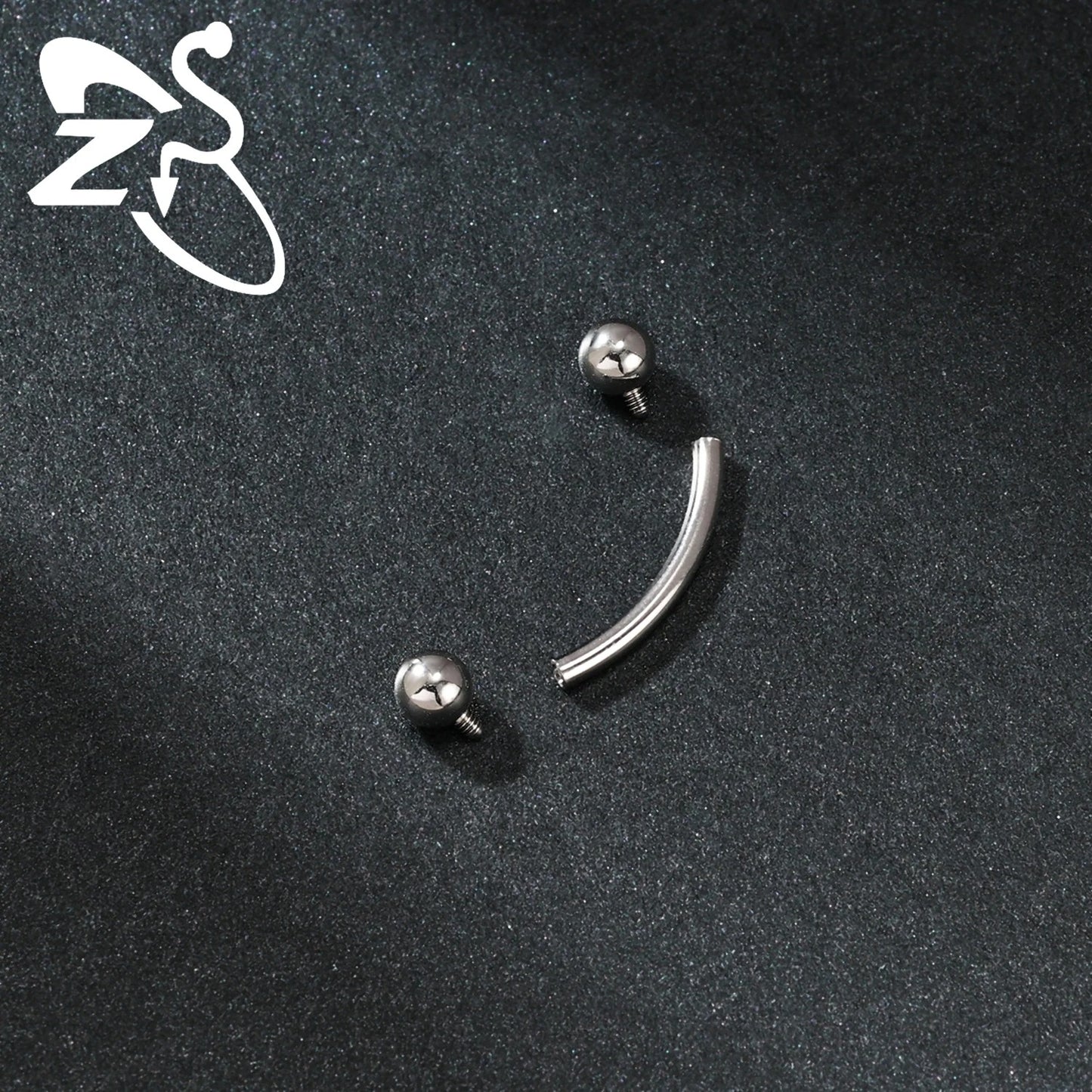 1PC Internal Thread Stainless Steel Belly Button Ring Curved Navel Rings Helix Cartilage Piercings Jewelry