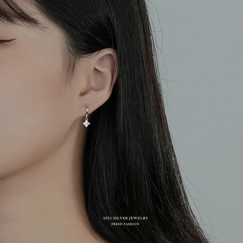 Silver leaf Earrings For Women Trendy Earring Jewelry Prevent Allergy Party Accessories Gift