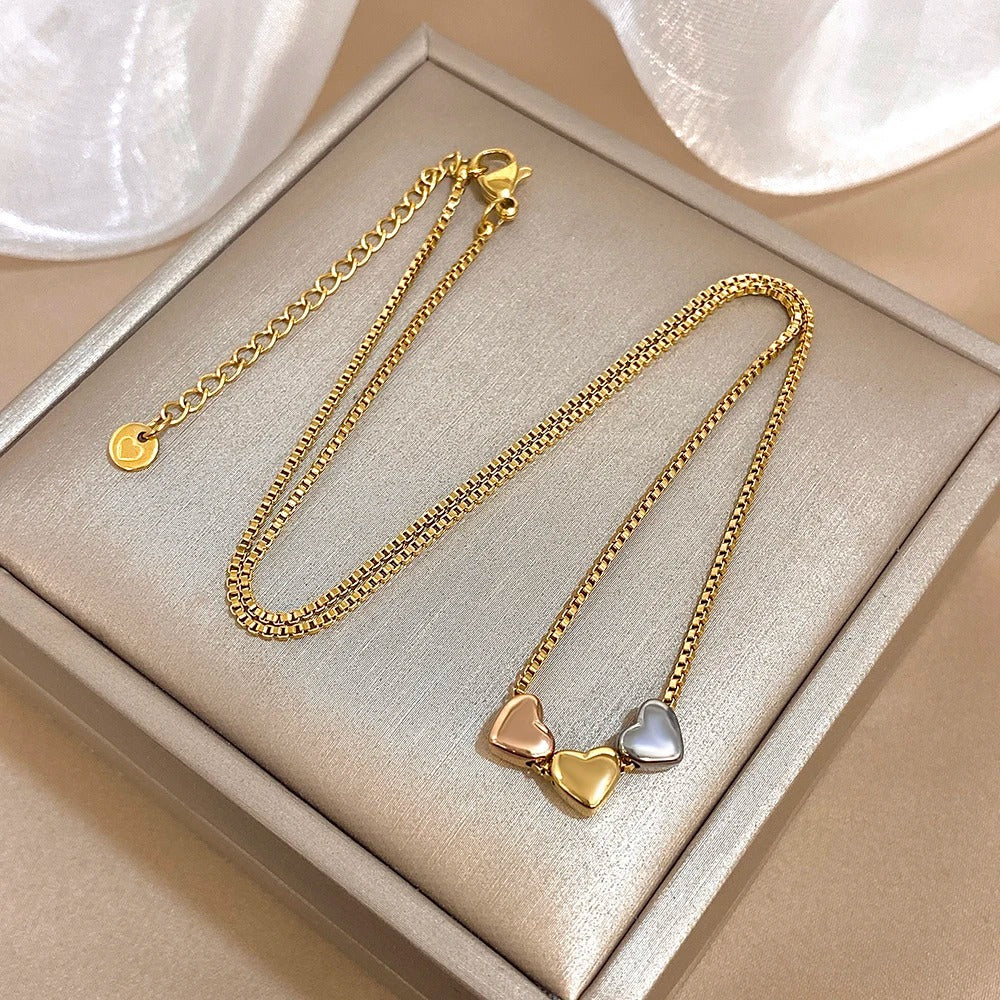 Exquisite Small Star Collarbone Chain Necklace for Women Stainless Steel Pentagram Pendant Necklace Lady Choker Jewelry Gifts