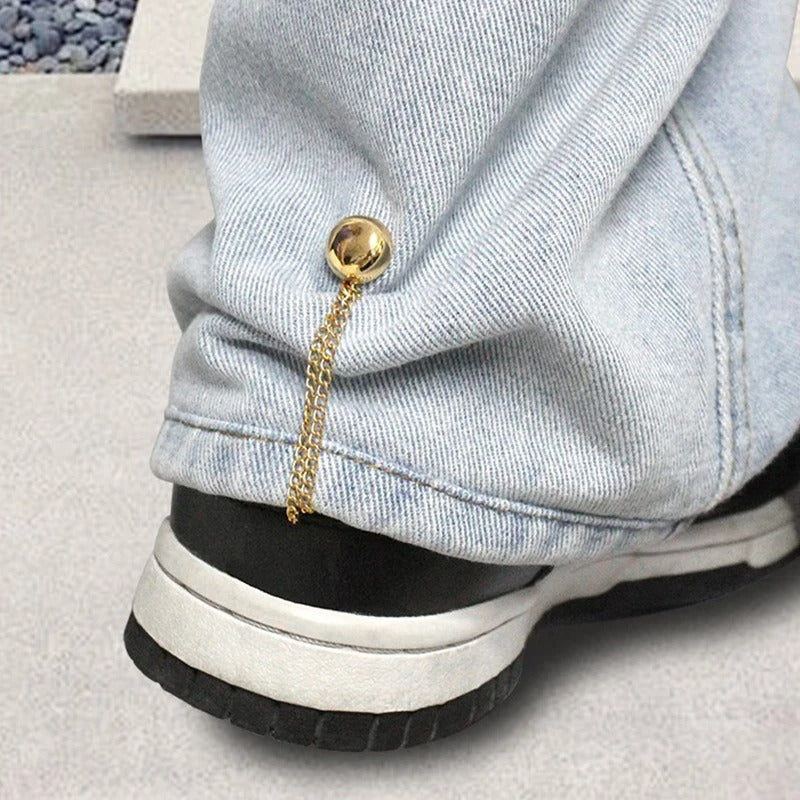Exquisite Chain Brooch Buckle Magnetic Clothing Clips Nail free Clothes Scarf Trouser Legs Cuff Buckle Buttons Sewing Supply