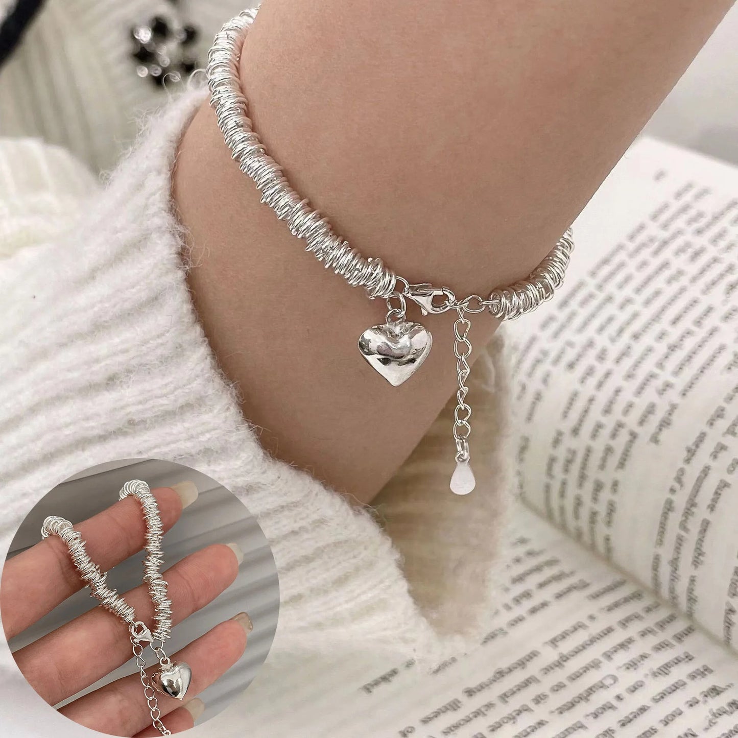 Geometric Love Bracelet Punk Style Women’s Jewelry