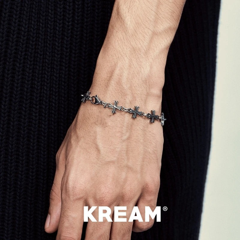 Punk Rock HipHop Trend Stainless Steel Charm High Quality Gothic Vintage Crosses Necklaces Bracelet For Men Women Girls Jewelry