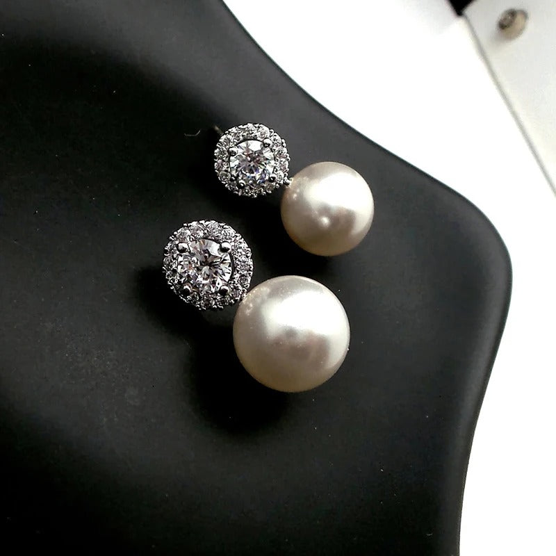 Delicate Imitation Pearl Earrings Bride Wedding Accessories Temperament Elegant Ear Earrings New Trendy Women Jewelry