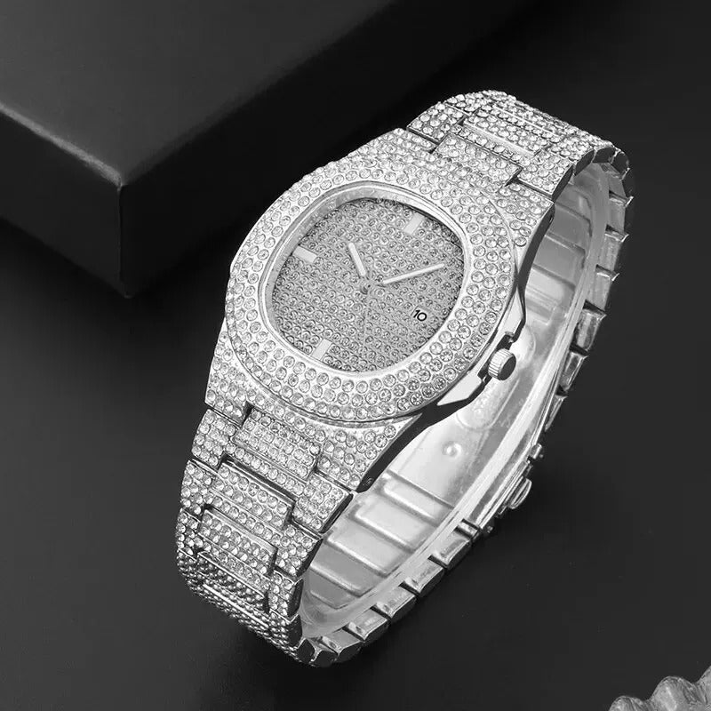 Luxury Stainless Steel Men's Quartz Watch – Luminous Calendar Sports Wristwatch