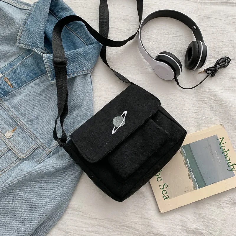 Casual Canvas Messenger Bag Small Crossbody Shoulder Women