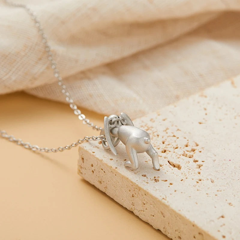 Cute Rabbits Pendants Necklaces for Women Fashion Lady Festival Gift Y2K Girls Daily Wear Party Jewelry Fancy Accessories