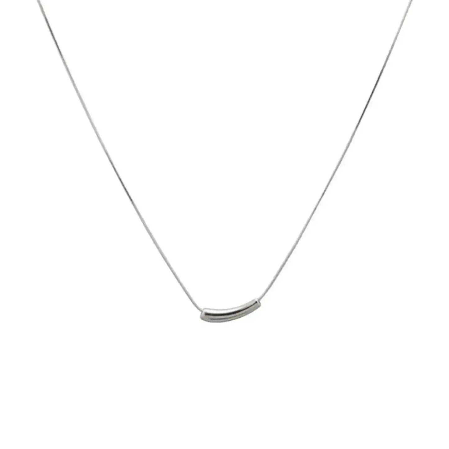 Elegant Water Drop Pendant Necklace Stainless Steel Fashion Jewelry Gift for Women & Girls