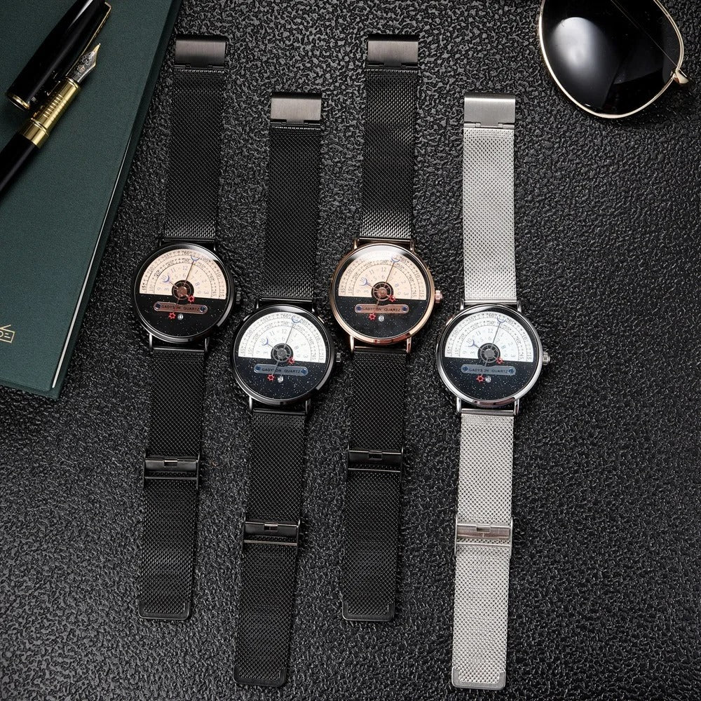 Men's Starry sky Creativity Calendar Watches Casual Sport Watch For Men Quartz WristWatch Relogio Masculino
