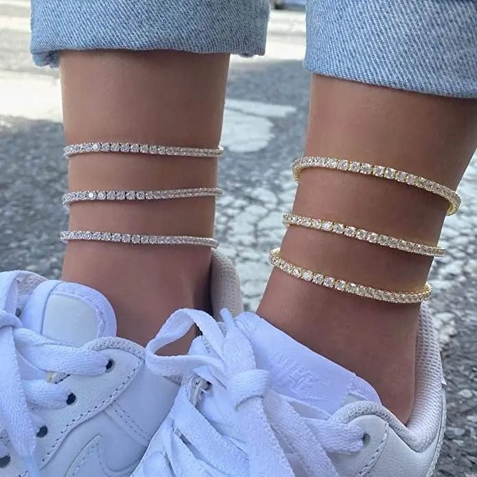 Anklet Bracelet for Women Dazzling Foot Chain Fashion Jewelry