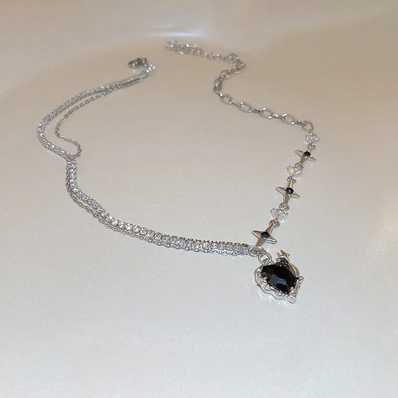 Elegant Chrome Personalized Necklace for Women Wedding Gift