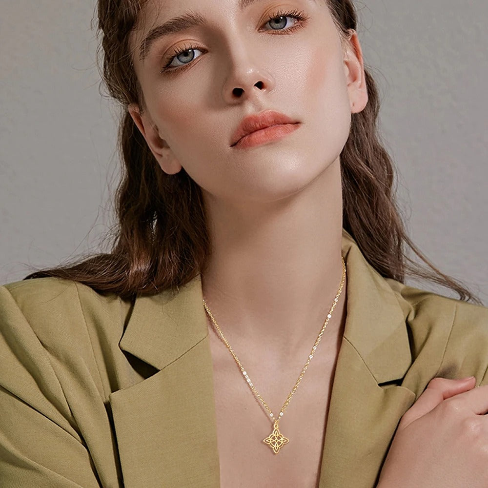 Elegant Bow Pendant Necklace with adjustable chain is perfect for daily wear or parties. A dainty jewelry gift for her.