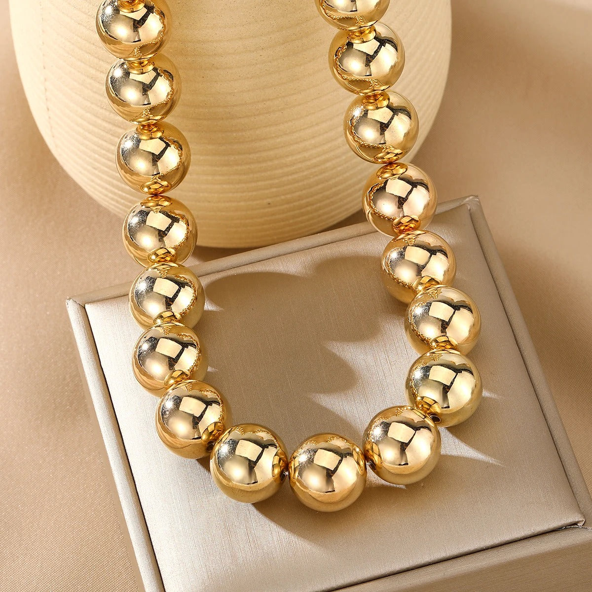New Trendy Kpop Chokers Necklace For Women Temperament Simple Strand Bead Fashion Jewelry