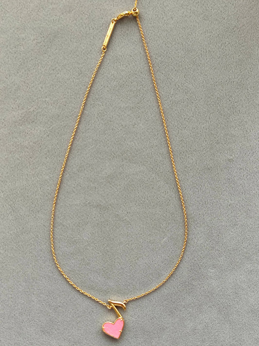 Fashion Jewelry Dolly Heart Music Note Short Pendant Necklace in Light Pink For Women Unique gifts