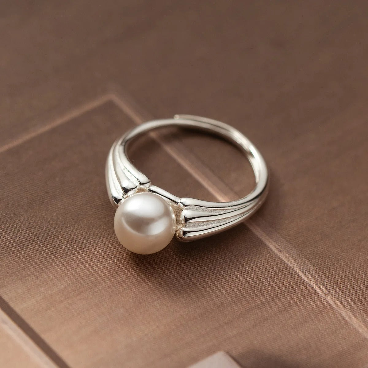 925 Sterling Silver Pearl Rings For Women Wedding Engagement Luxury Designer Jewelry