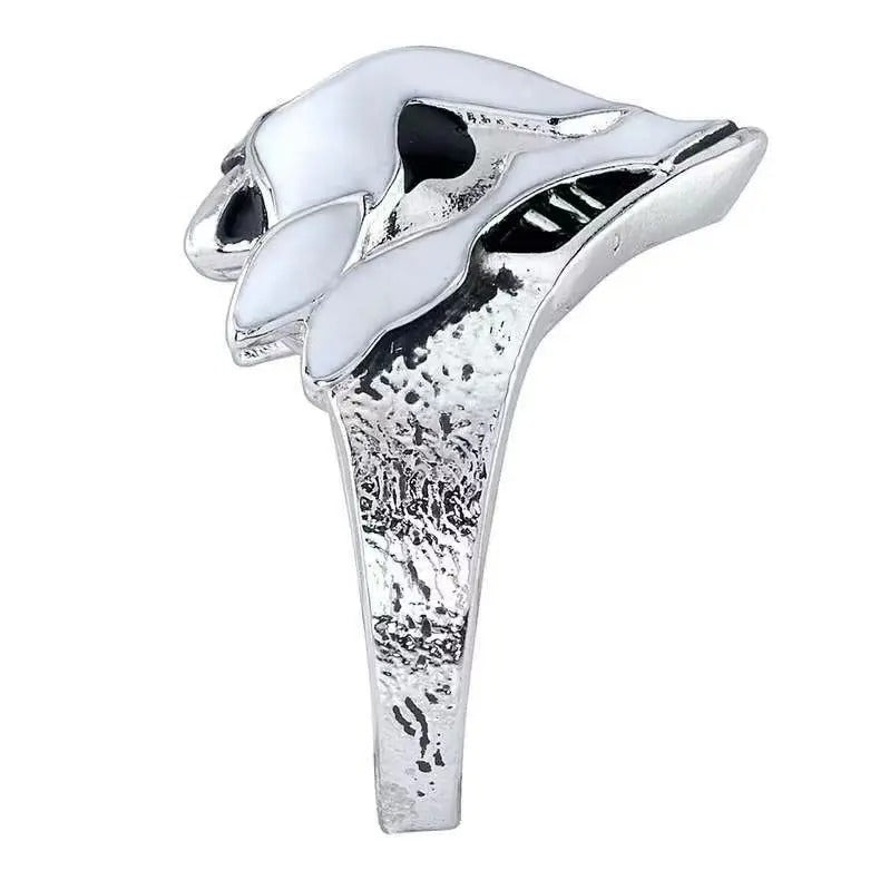 Cartoon Anime Arcane Jinx Ekko's Finger Ring Men Women Fashion Facemask Shape Rings Jewelry Accessories Adjustable Gifts