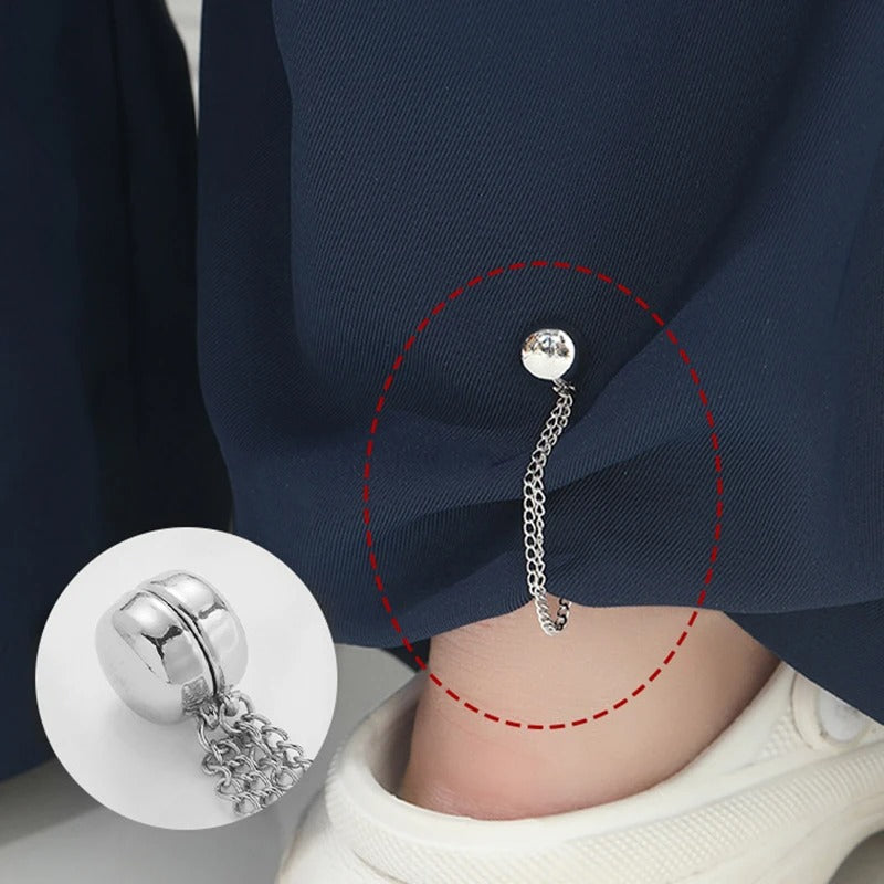 Exquisite Chain Brooch Buckle Magnetic Clothing Clips Nail free Clothes Scarf Trouser Legs Cuff Buckle Buttons Sewing Supply