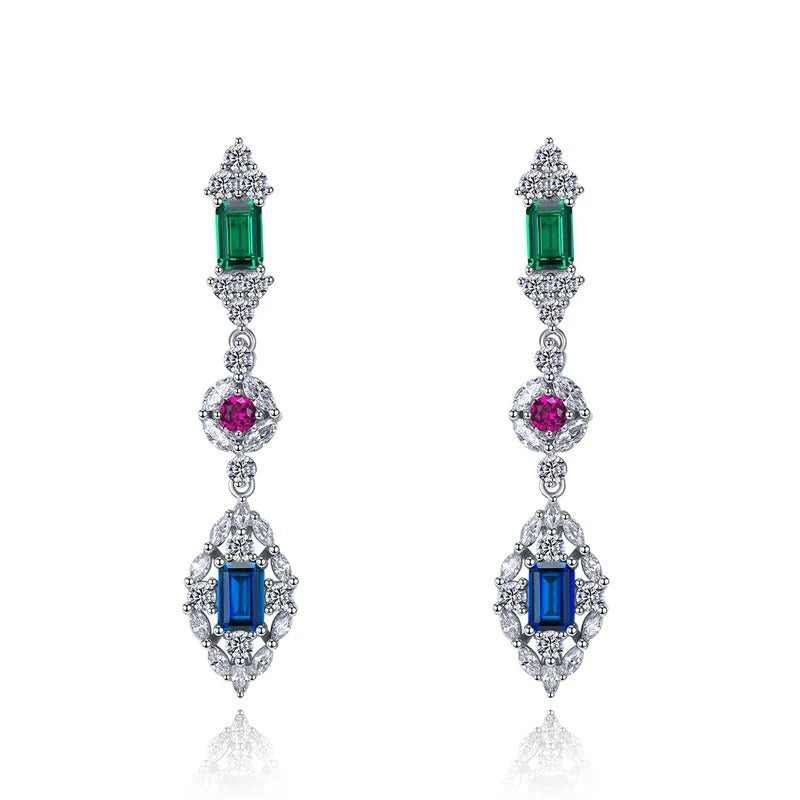 Exquisite CZ Dangle Earrings Trendy Jewelry for Women