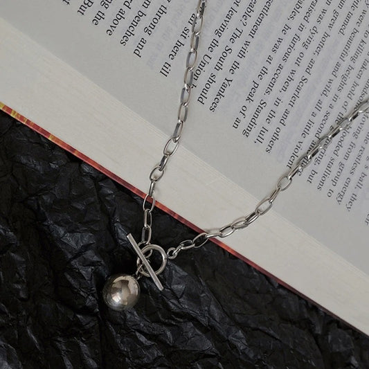 1PC Cuban Chain Necklace Women New Fashion Toggle Clasp Stainless Steel bride accessories wedding