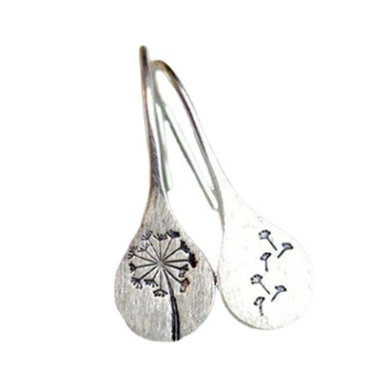Women’s Silver Drop Earrings Plant Hook Exquisite Birthday Gift