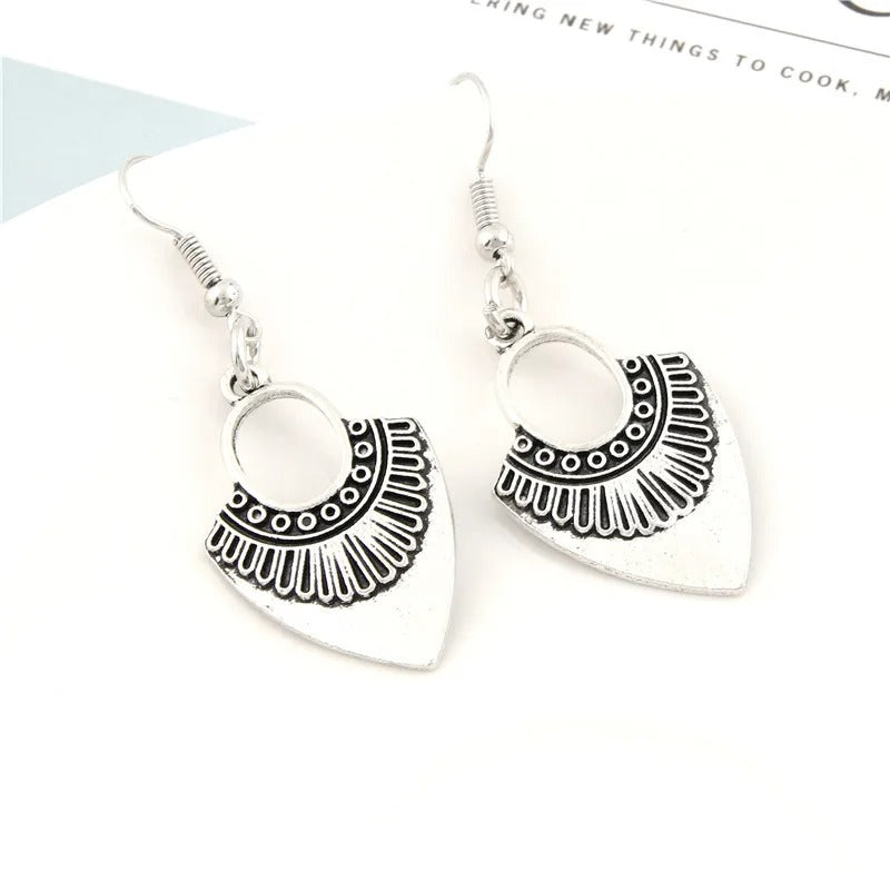 1Pair Ethnic Style Women Drop Earrings Fit Women Girl Gift Dangle Chandelier Ear Ornaments Handmade Jewelry