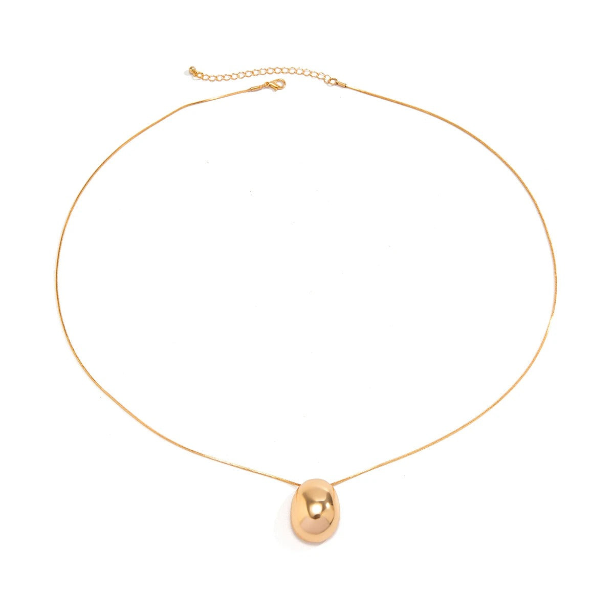 Sexy Goth Necklace Glossy Water Pendant for Women Y2K Aesthetic Jewelry