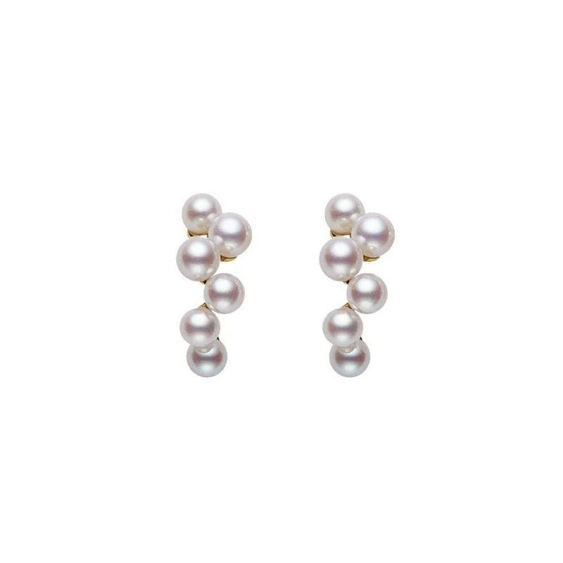 New Korean White Pearl Drop Earrings Women Bohemian Wedding Jewelry