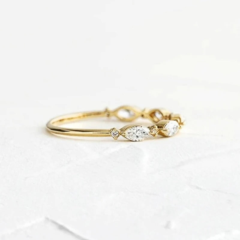 Women’s Stylish Finger Ring Marquise & Round CZ Versatile Jewelry