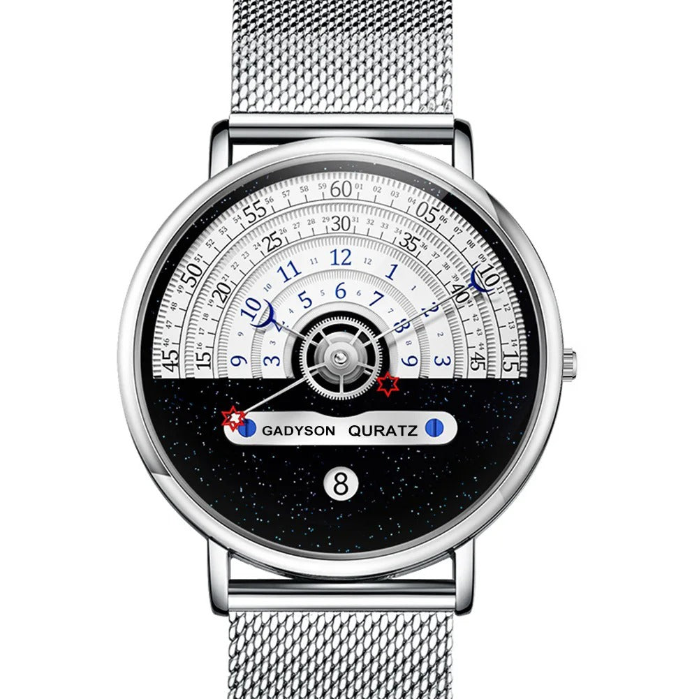 Men's Starry sky Creativity Calendar Watches Casual Sport Watch For Men Quartz WristWatch Relogio Masculino