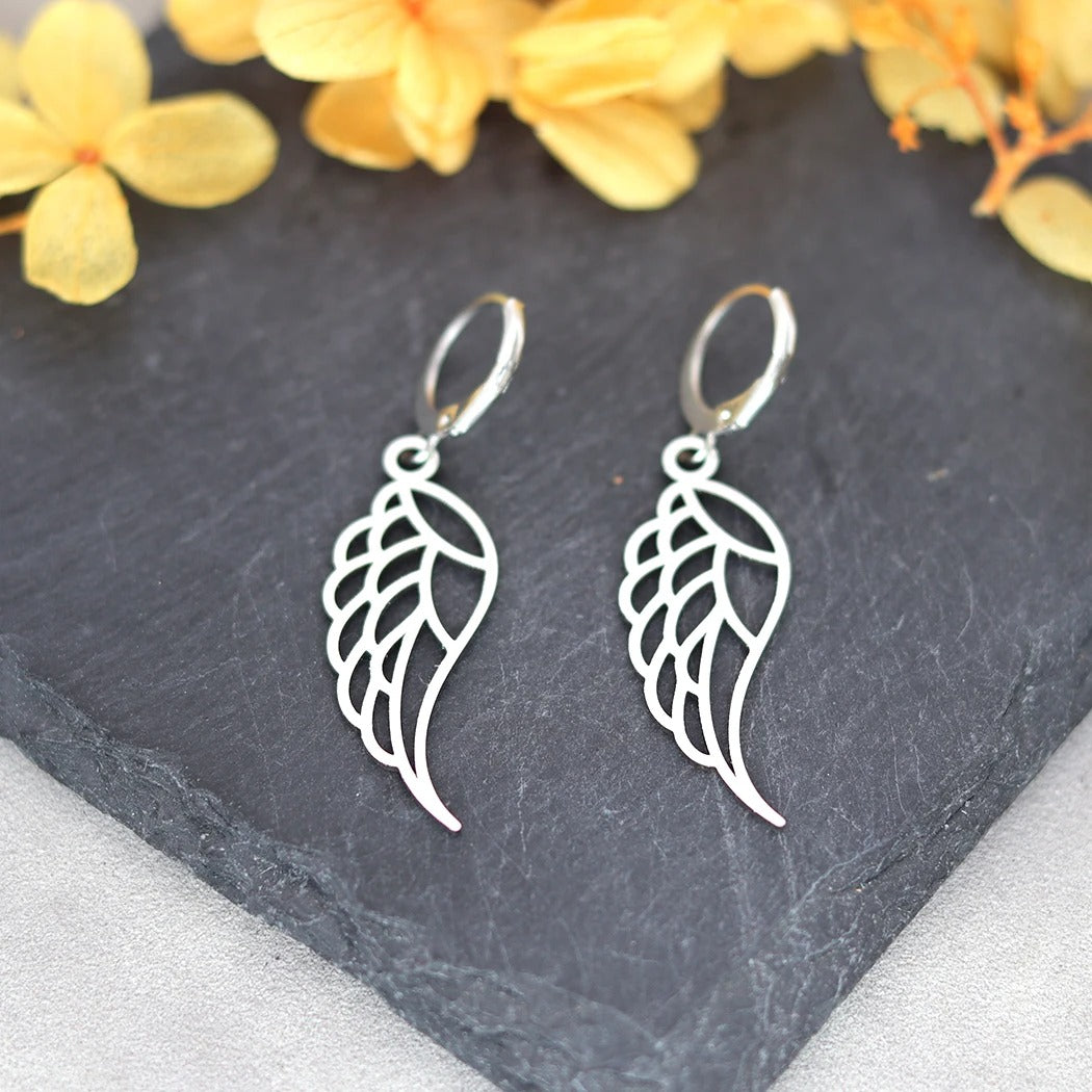 Women’s Angel Wings Earrings Stainless Steel Fashion Jewelry