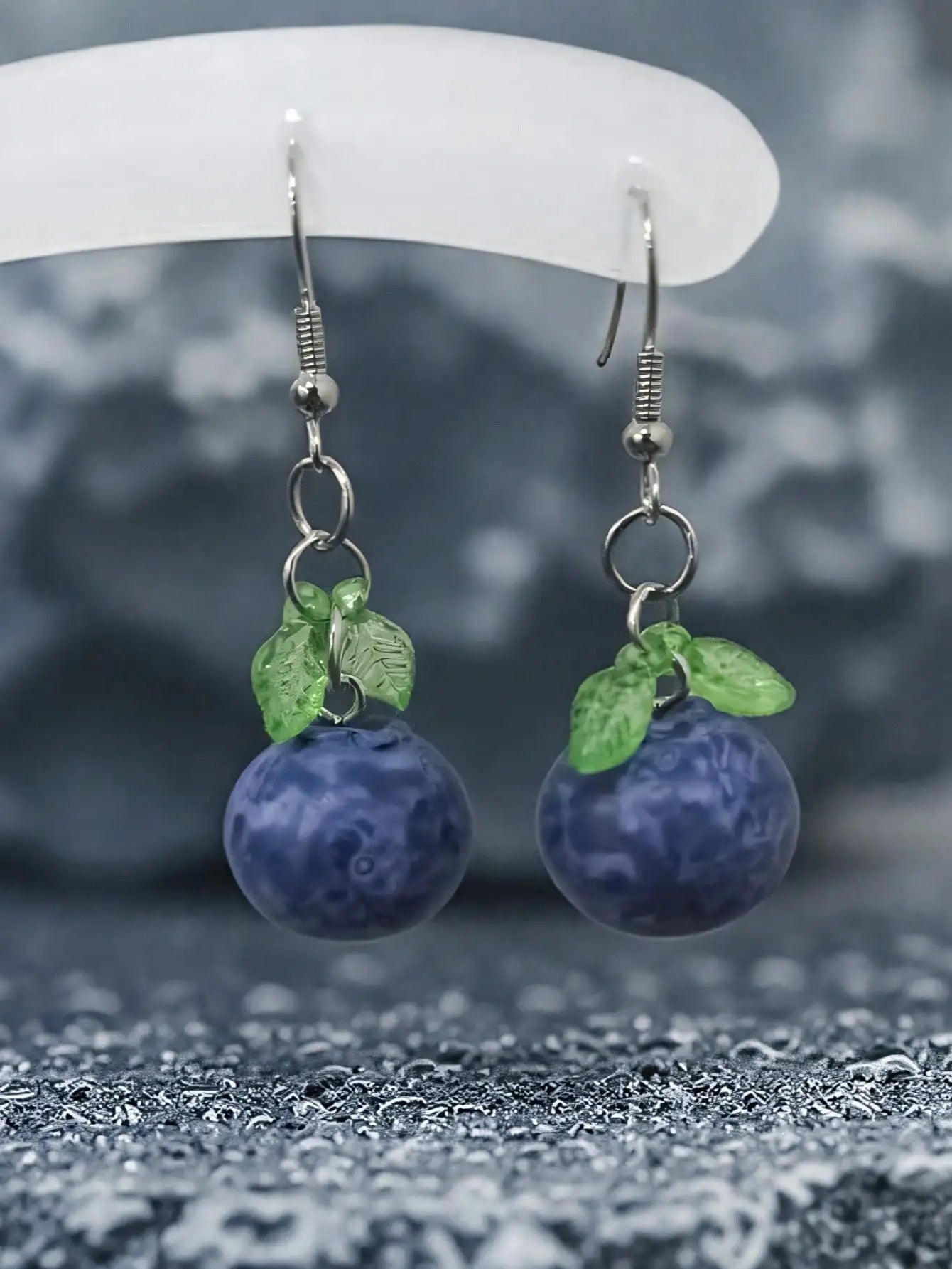 Fun Blueberry Earrings 1 Pair Women Daily or Vacation Outfits