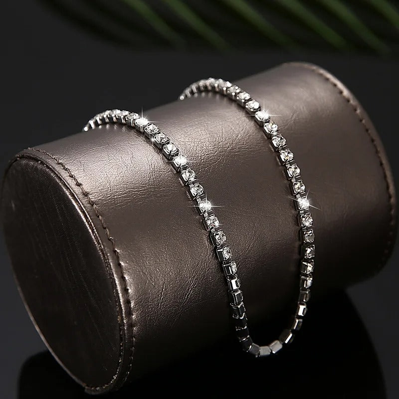 Sexy Full rhinestone Choker Chain Necklace For Women Luxury Cubic Zircon Crystal Short Hiphop Neck Accessories Jewelry Gifts