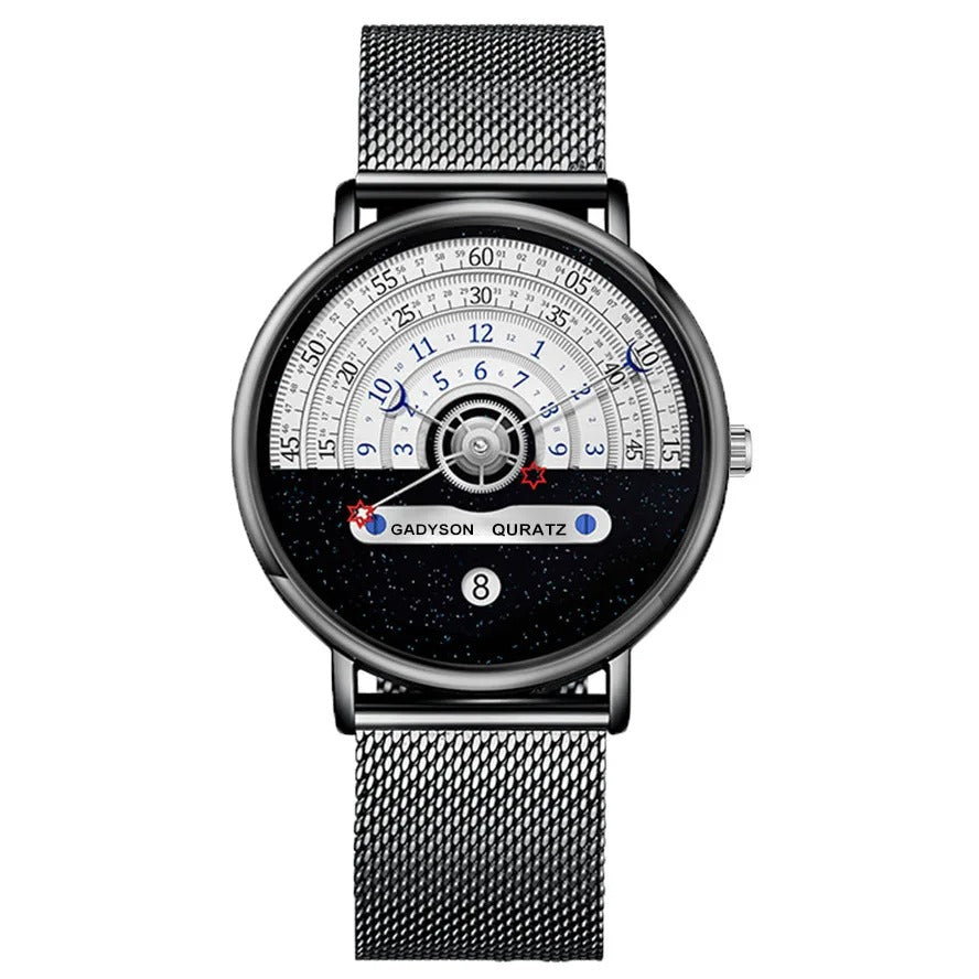 Men's Starry sky Creativity Calendar Watches Casual Sport Watch For Men Quartz WristWatch Relogio Masculino