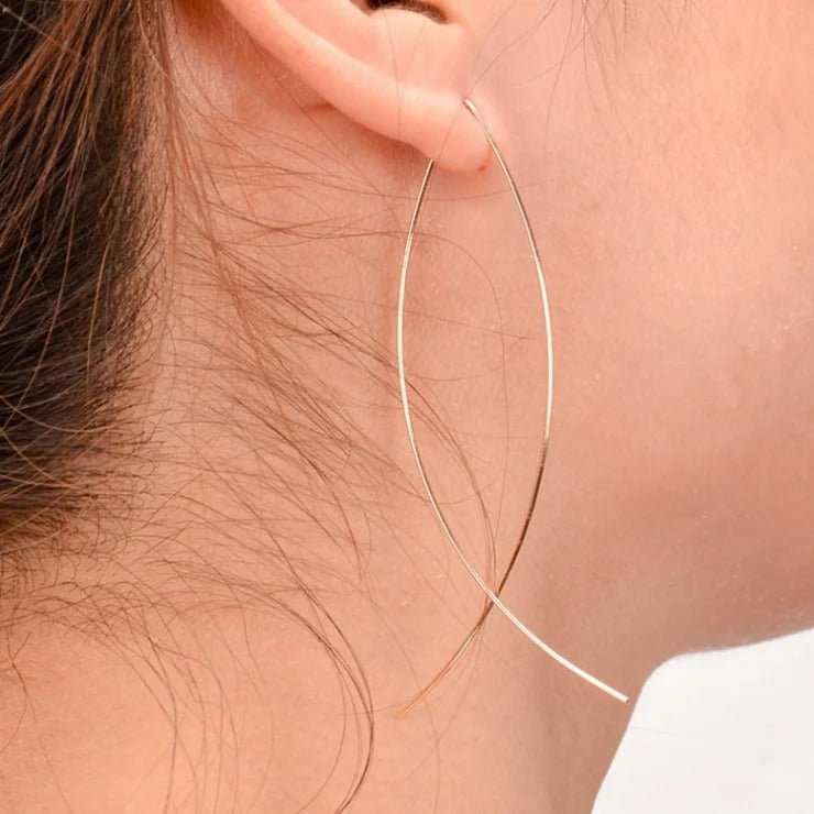 New Fashion Long Drop Dangle Earrings Snake Chain Tassel Women