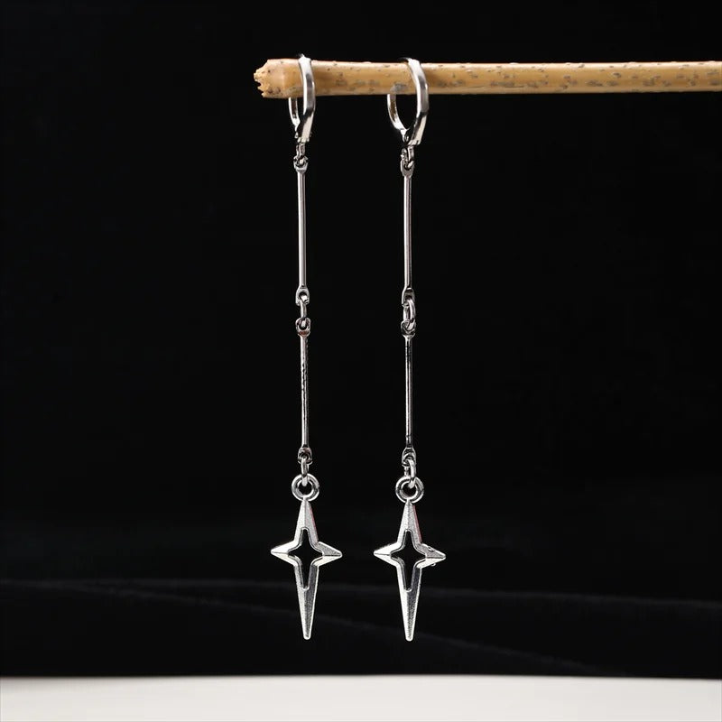 Classic Star Dangly Earrings for Women Y2K Goth Jewelry