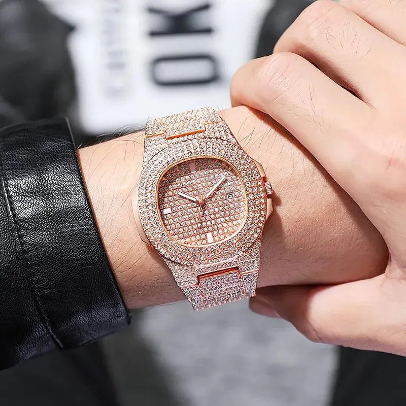 Luxury Stainless Steel Men's Quartz Watch – Luminous Calendar Sports Wristwatch