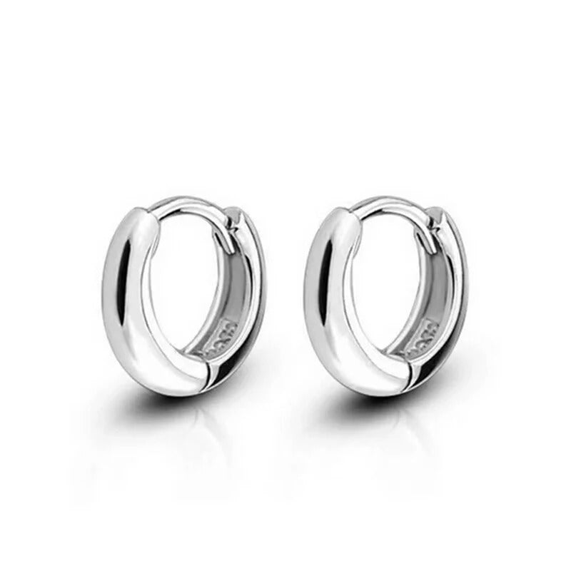 925 Sterling Silver Huggies Hoop Earrings for Women & Men