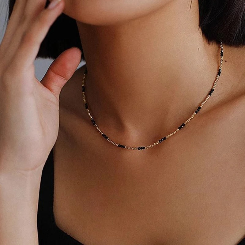 Handmade Gold Color Beads Chain Fashion Necklaces Pearl Pendant Beach Vacation Jewelry For Women Accessories