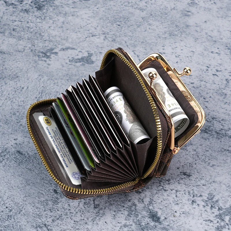 European American Printed Women’s Mini Wallet Compact Purse