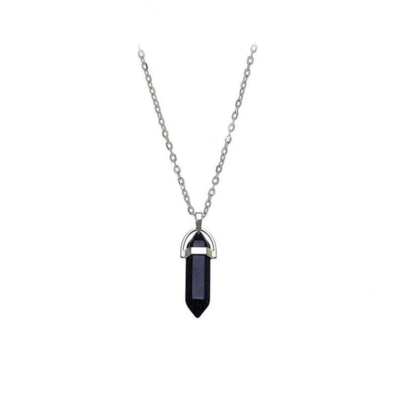 Fashion Pentagram Star Chakra Stones Pendant Necklace for Women Supernatural Vintage Jewelry Witchcraft Choker