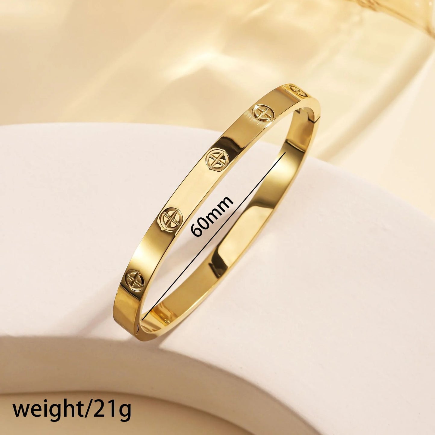 Lucky Cross Bracelet Set Stainless Steel Women’s Jewelry Gift