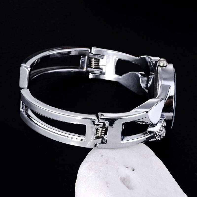 heart shaped bracelet watch women watches luxury rhinestone women's watches ladies watch steel clock zegarek damski reloj mujer
