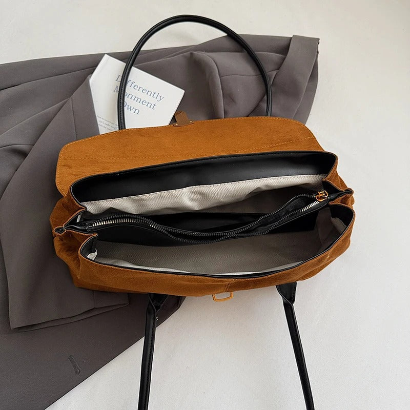 LEFTSIDE Women’s Large PU Leather Shoulder Tote Handbag