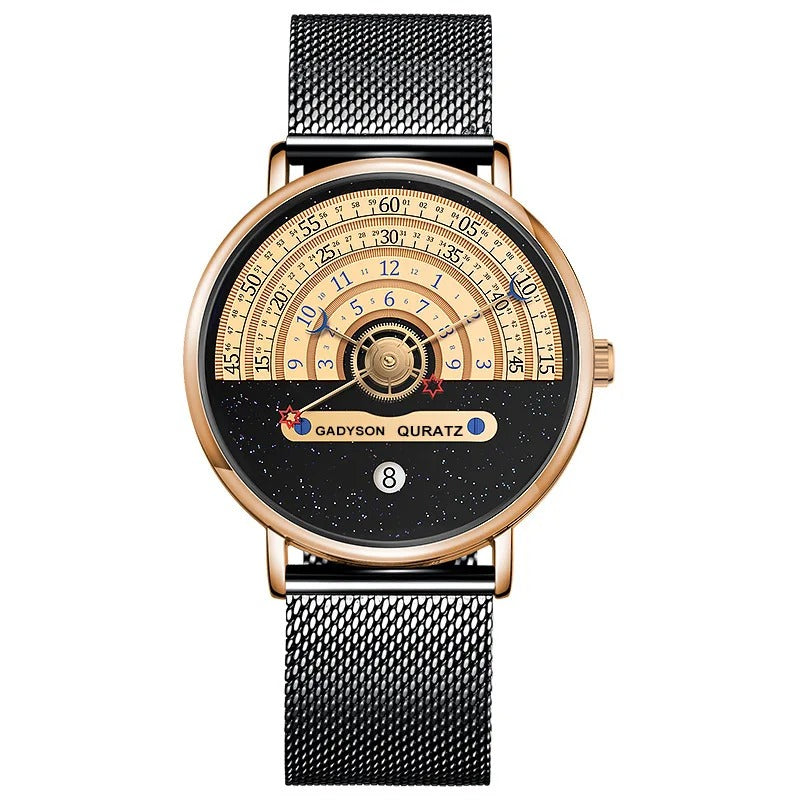 Men's Starry sky Creativity Calendar Watches Casual Sport Watch For Men Quartz WristWatch Relogio Masculino