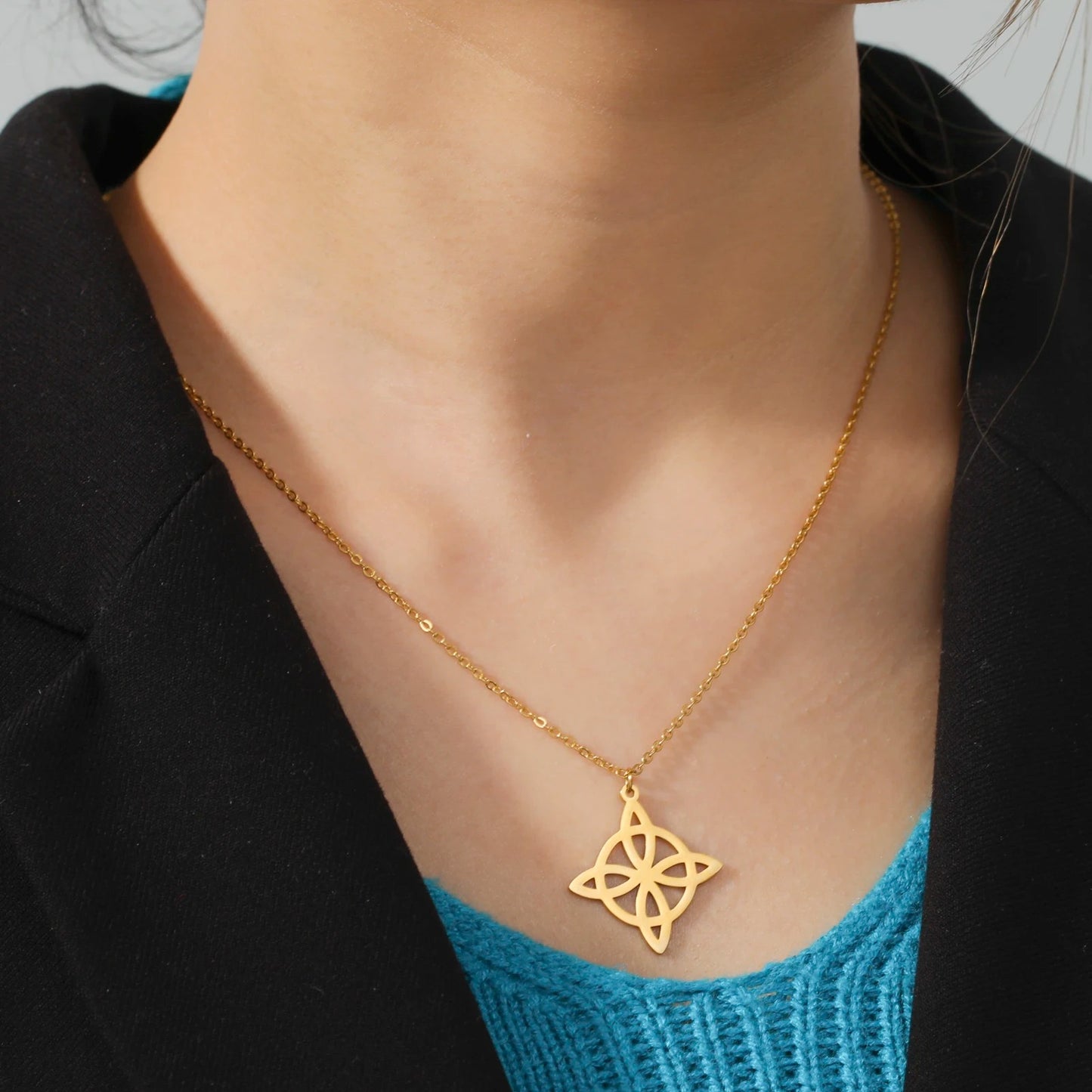 Elegant Bow Pendant Necklace with adjustable chain is perfect for daily wear or parties. A dainty jewelry gift for her.